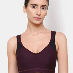 College Girl Purple Non-Wired Non Padded T-shirt Bra NW-SB15-Wine-picture-41