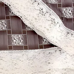 Stylista Grey & White Printed 1.52 m x 3.55 m Waterproof Square Table Cover image 3