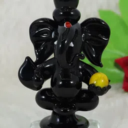 NMII Black & Yellow Lord Ganesha Religious Idol Showpiece-picture-25