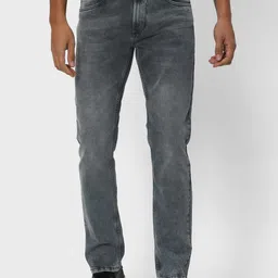 Mufti Men Straight Fit Heavy Fade Stretchable Jeans image 1