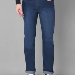 Canary London Men Smart Straight Fit Printed Stretchable Jeans-picture-31