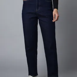 High Star Women Mom Fit High-Rise Clean Look Stretchable Jeans-image-42