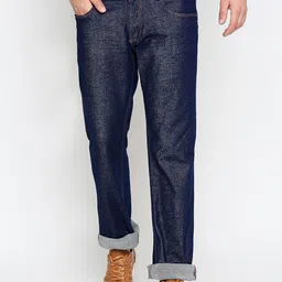 Basics Men Navy Blue Low-Rise Stretchable Jeans image 1