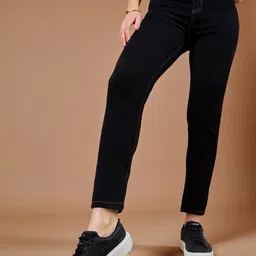 DOLCE CRUDO Women Skinny Fit High-Rise Heavy Fade Stretchable Jeans-image-42