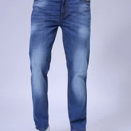 The Indian Garage Co Men Slim Fit Heavy Fade Stretchable Jeans-image-42