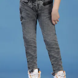 TALES & STORIES Girls Skinny Fit Heavy Fade Stretchable Denim Jeans-picture-47
