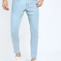 HIGHLANDER Men Blue Skinny Fit Heavy Fade Stretchable Jeans-picture-41