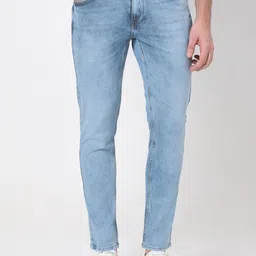 Mufti Men Mid-Rise Tapered Fit Heavy Fade Stretchable Jeans-picture-23