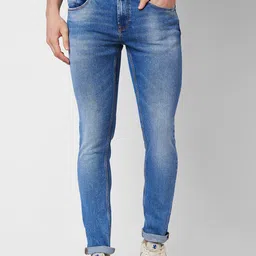 SPYKAR Men Skinny Fit Low-Rise Heavy Fade Clean Look Cotton Jeans-picture-32