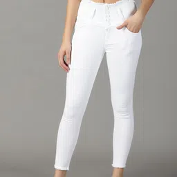 SHOWOFF Women Skinny Fit Mid-Rise Acid Wash Stretchable Cotton Jeans-picture-10