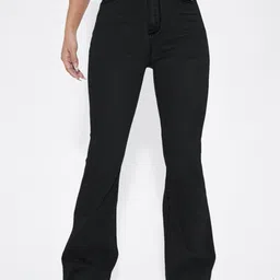 AAHWAN Women High-Rise Stretchable Denim Flared Jeans-picture-18