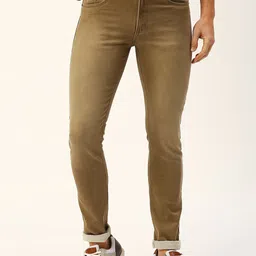 HJ HASASI Men Slim Fit Mid Rise Pure Cotton Jeans image 1