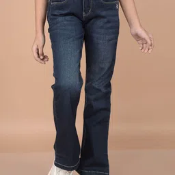 Crimsoune Club Girls Bootcut Light Fade Stretchable Jeans-picture-32