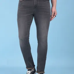 Crimsoune Club Men Skinny Fit Clean look Light Fade Stretchable Jeans-picture-39