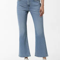 ONLY Women Flared Low Distress Light Fade Stretchable Jeans-picture-24