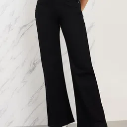 Styli Women Flared Mid-Rise Stretchable Jeans-image-58