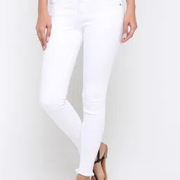 ZHEIA Women Mid-Rise Skinny Fit Stretchable Jeans-image-41