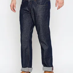 Basics Men Navy Blue Low-Rise Stretchable Jeans image 4