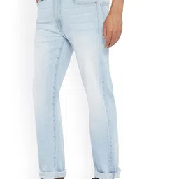 EVERBLUE Men Solid Heavy Fade Stretchable Jeans image 2