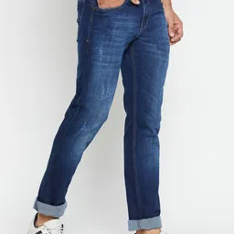 Cantabil Men Mid-Rise Clean Look Light Fade Cotton Jeans image 4