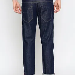 Basics Men Navy Blue Low-Rise Stretchable Jeans image 3