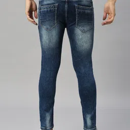 Mast & Harbour Men Skinny Fit Mid Rise Heavy Fade Stretchable Jeans image 3
