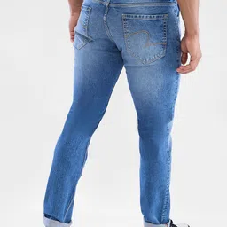 SPYKAR Men Slim Fit Low-Rise Heavy Fade Clean Look Stretchable Jeans image 3