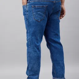 STUDIO NEXX Men Plus Size Mid-Rise Slim Fit Clean Look Stretchable Jeans image 4