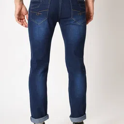 RAGZO Men Mid Rise Slim Fit Clean Look Light Fade Stretchable Jeans image 2