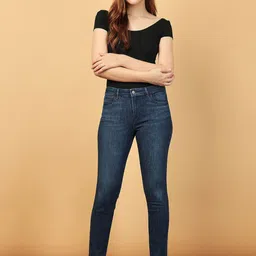 Wrangler Women Mid Rise Skinny Fit Clean Look Light Fade Stretchable Jeans-image-22