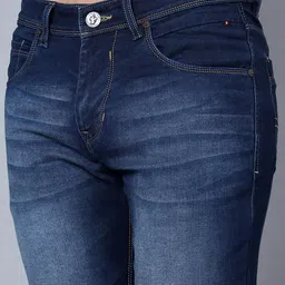 Cantabil Men Mid Rise Clean Look Light Fade Stretchable Cotton Jeans image 5