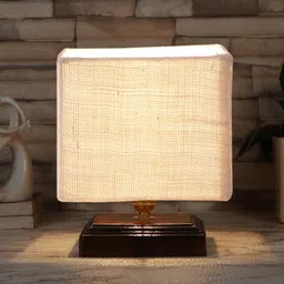 Devansh White Jute Table Lamp image 5