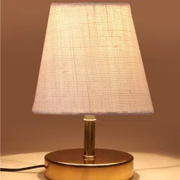 Devansh White Iron Contemporary Table Lamp image 3