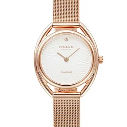 Obaku Juvel Women Embellished Dial & Stainless Steel Straps Analogue Watch V286LXVIMV-image-28