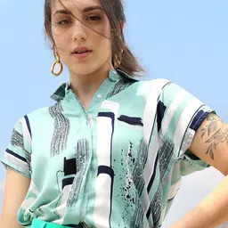 PINACOLADA Printed Crepe Shirt Style Top-picture-20