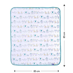MiArcus Kids Pack of 2 Blue & White Swaddle Wraps image 5
