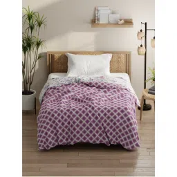 KOPA Micro Single Bed Comforter (Denim Cotton Feel) Geometric-Purple (Single)-picture-14
