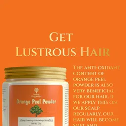 Indus Organics Orange Peel Powder For Deep Cleansing - 120g image 2