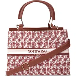 YOYOWING Geometric Printed Structured Satchel Bag image 3