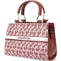 YOYOWING Geometric Printed Structured Satchel Bag image 2