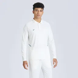 flx Men's Cricket Polo CP 500 White Full Sleeve-picture-20