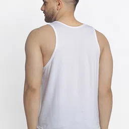 Friskers Men White & Black Typography 2 Printed T-shirt image 2