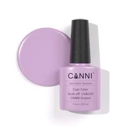 CANNI Gel Color System Coat Color Soak-Off UV & LED Nail Polish-Elegant Purple 244 image 1