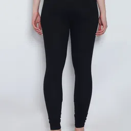GRACIT Women Black Pink Magenta Plus Size Pack Of 3 Solid Leggings image 5