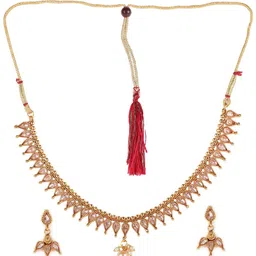 Jazz and Sizzle Gold-Plated Kundan-Studded Jewellery Set-picture-0