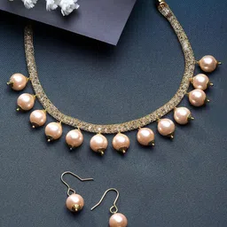 KARATCART Gold-Plated Beaded Jewellery Set-picture-33
