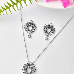 Voylla Silver-Plated Jewellery Set-picture-24