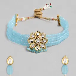 Anouk Gold-Plated Kundan Jewellery Set image 2