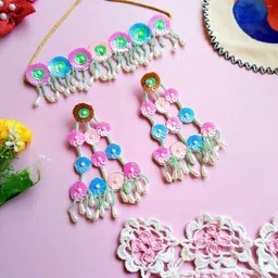 Sangria Gold-Plated Beaded Jewellery Set-image-77