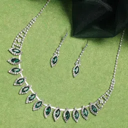 Anouk Silver-Plated Stone-Studded Jewellery Set-picture-12